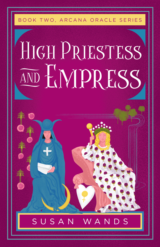pink book cover, high priestess and empress