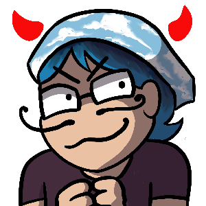 illustration of Mur with mustache and devil horns